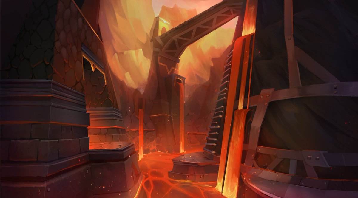 Spyro Reignited Trilogy concept art of Magma Cone