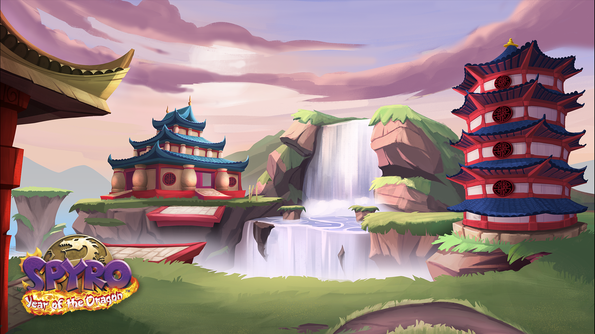 Spyro Reignited Trilogy concept art of Bamboo Terrace