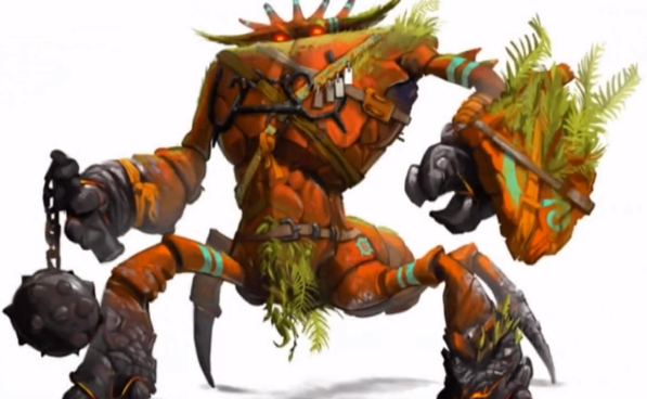 Early concept art of a Hero Orc
