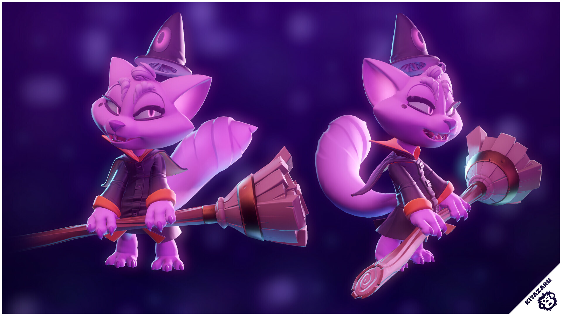 The character model of the Cat Witches