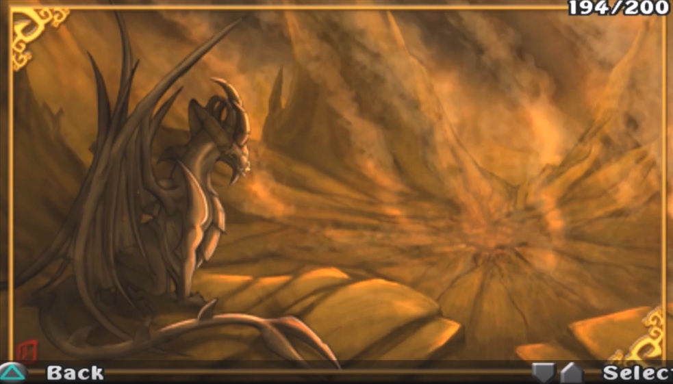 Cutscene art of Malefor sitting before the soon-to-be Well of Souls by Roderick Wong