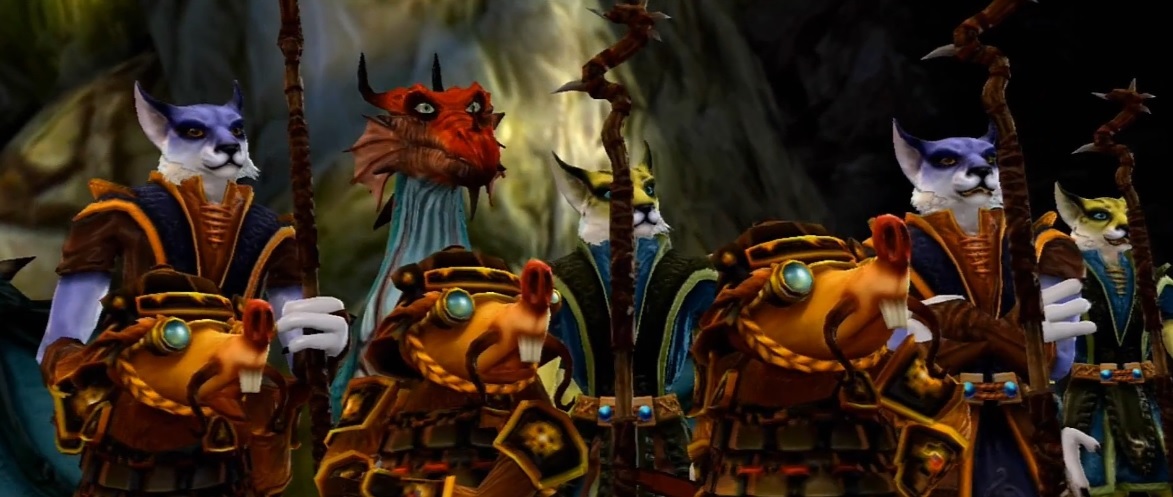 A Dragon Soldier seen amoung the Moles and Cheetah warriors