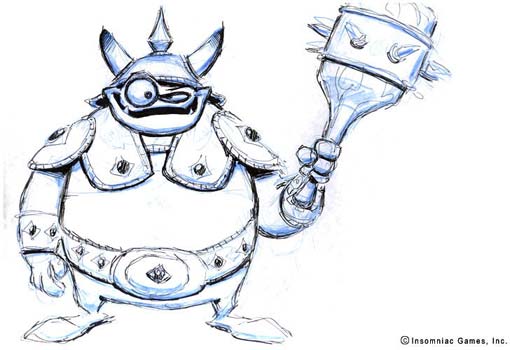 Concept art of a Gnorc by Charles Zembillas
