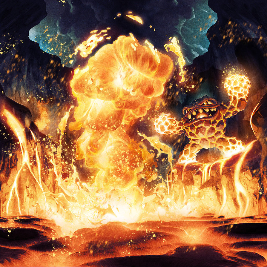 Eruptor's Chain Reaction scrapped card art