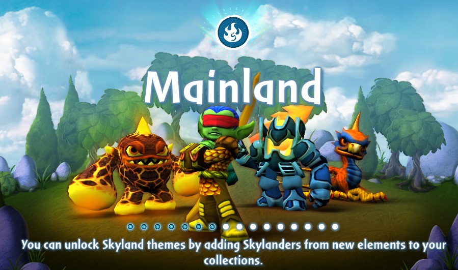 The Fire Skylanders of Spyro's Adventure seen in a loading screen of Skylanders: Universe