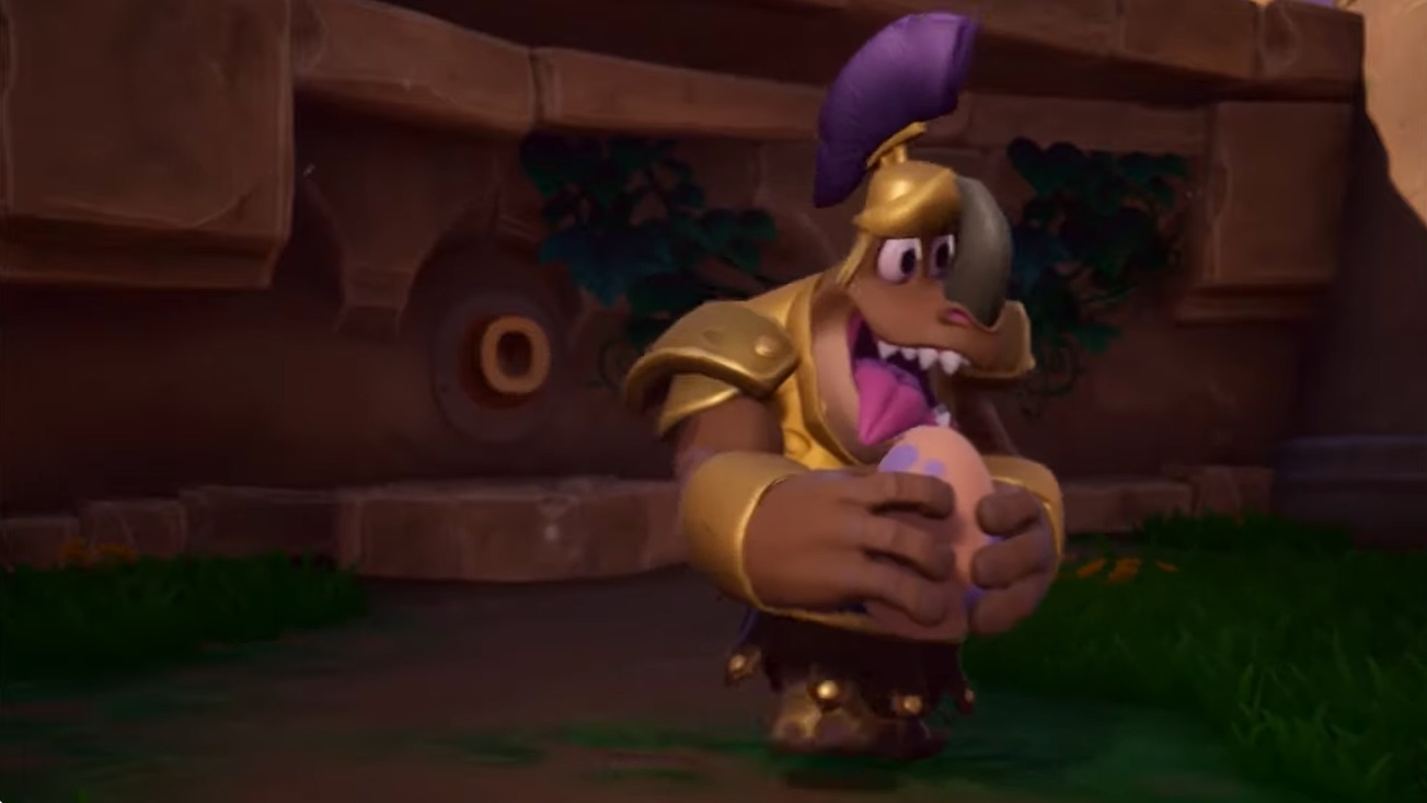 A happy Rhynoc Centurian stealing an egg.