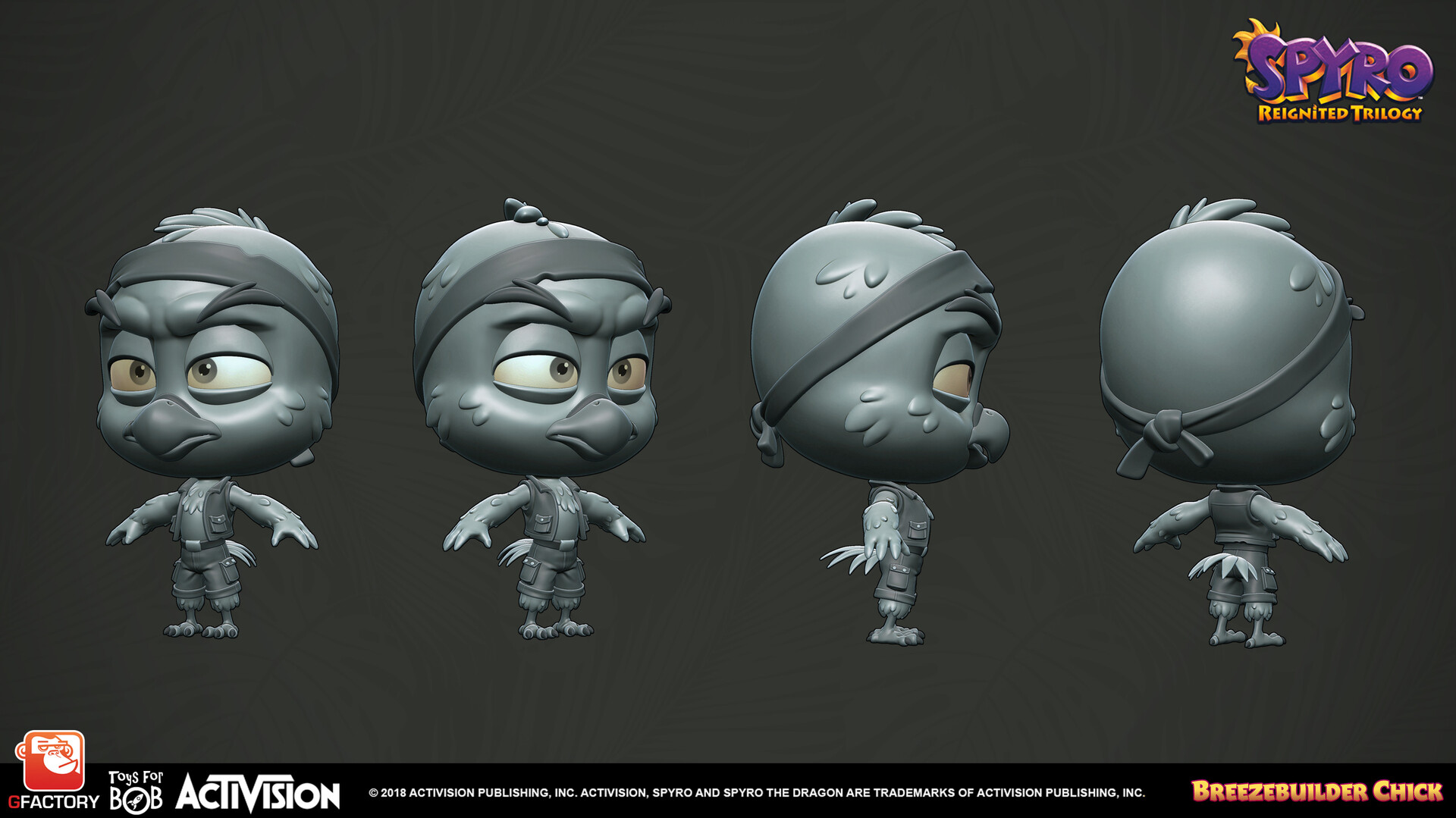 3D turnaround of a Breezebuilder Chick