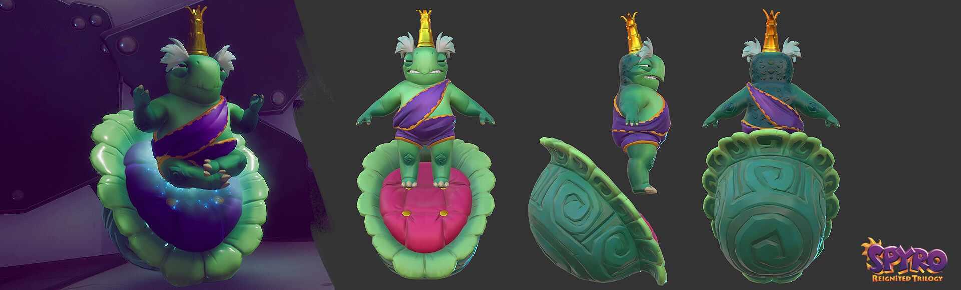 Spyro Reignited Trilogy model of King Fromit by Anthony Weisheng Lee