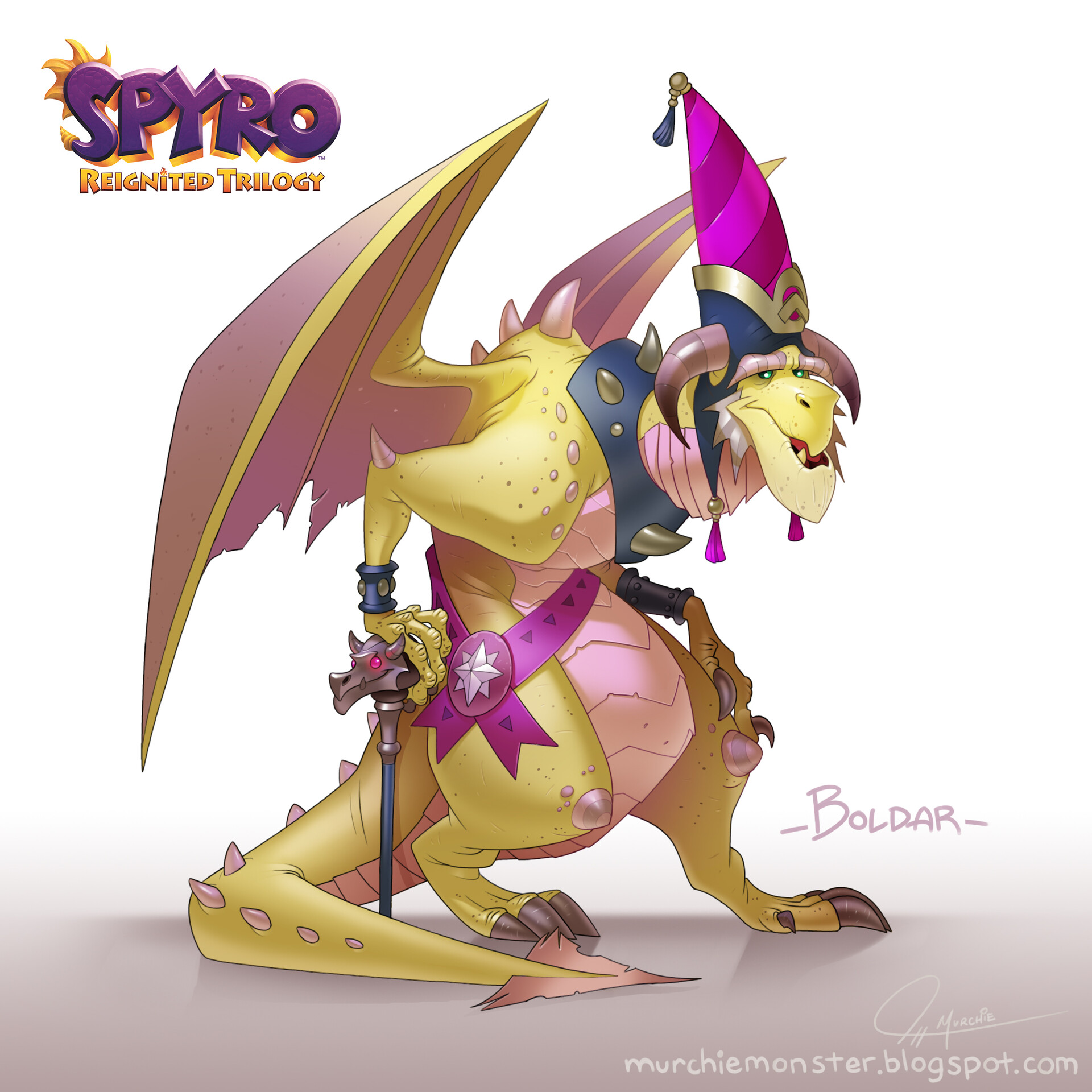 Concept art of Boldar for the Spyro Reignited Trilogy by Jeff Murchie