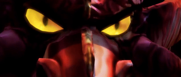 Malefor using his dark magic to reawaken Cynder's darkness