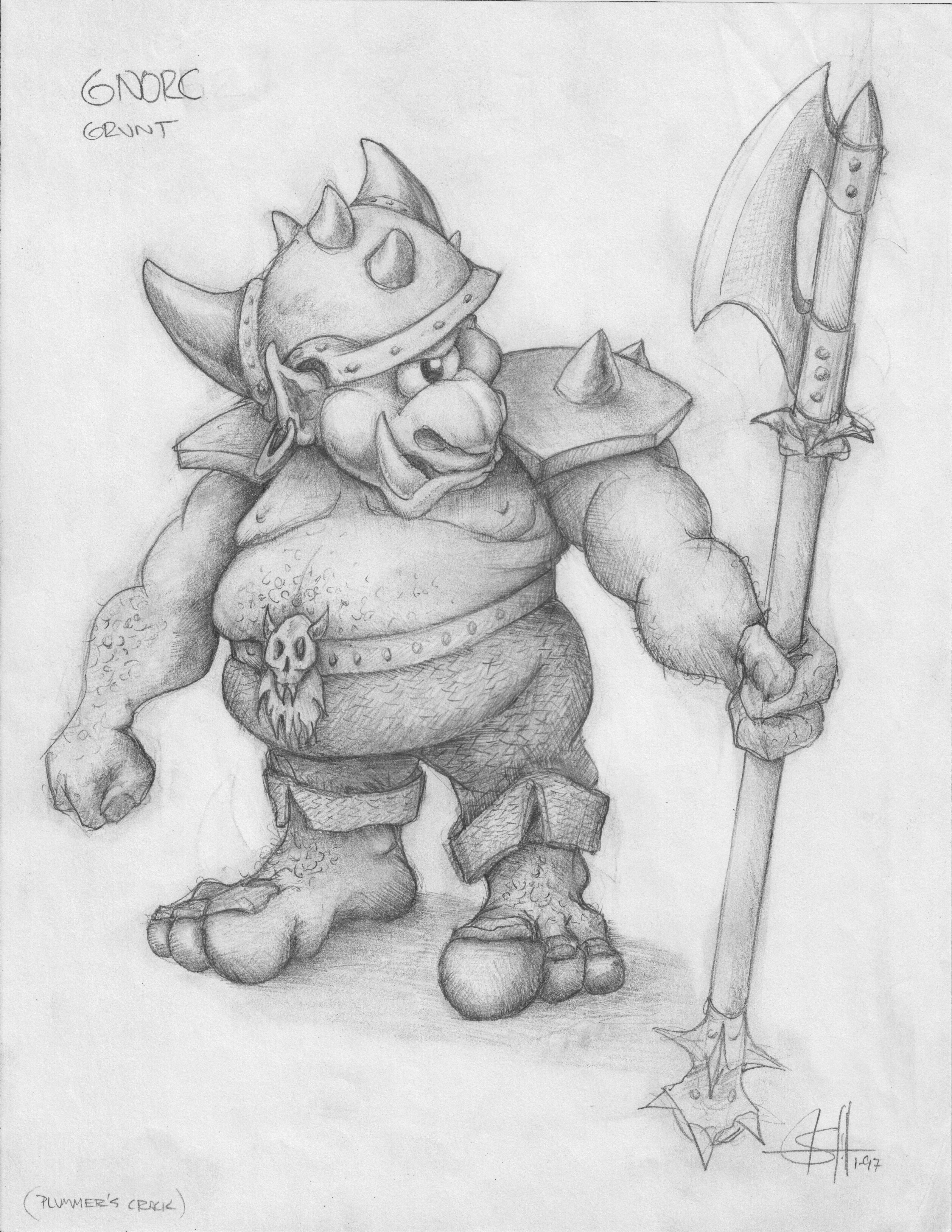 Spyro the Dragon concept art, dated January 1997