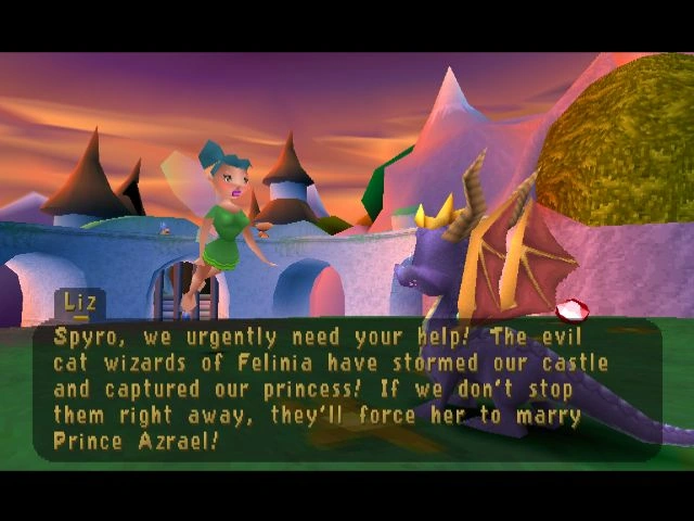 Liz the Fairy needs Spyro's help