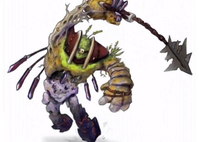Early concept art of a Hero Orc