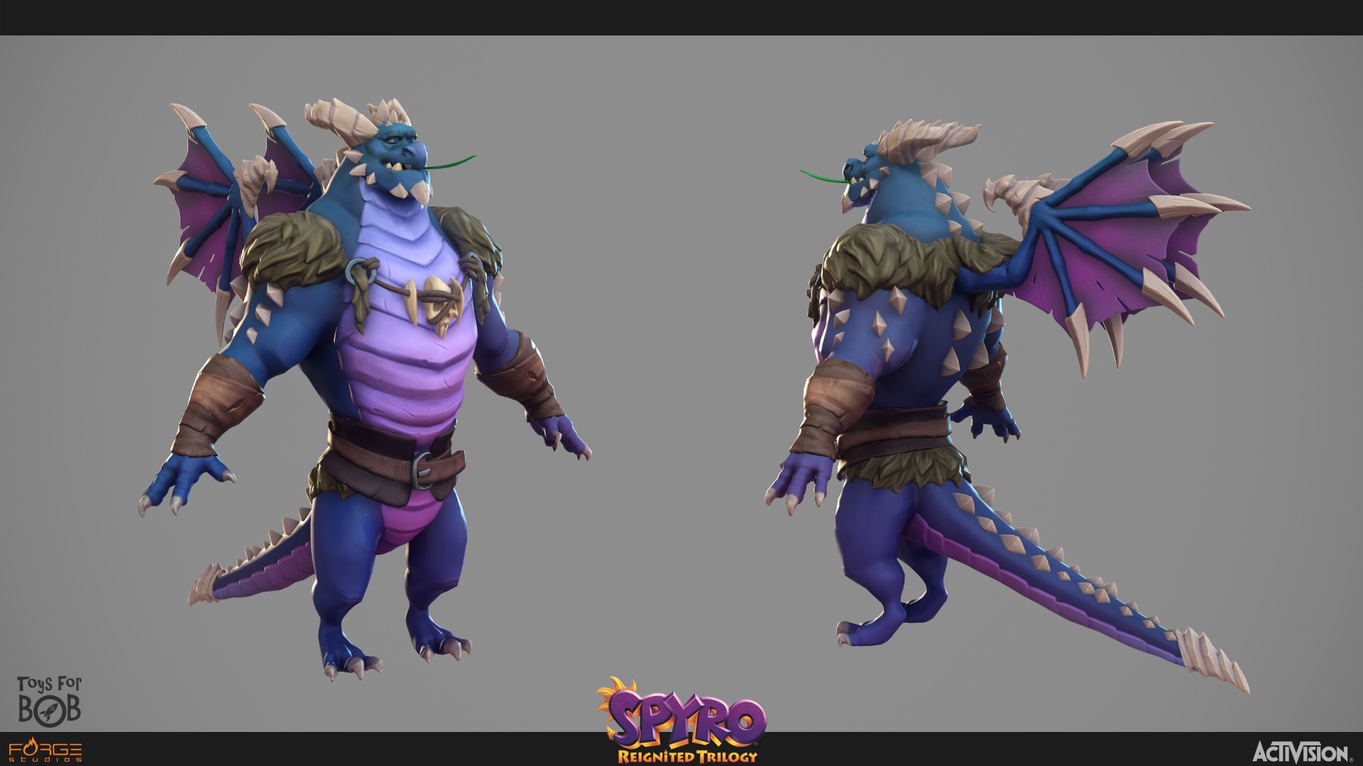 Character model of Bubba for the Spyro Reignited Trilogy