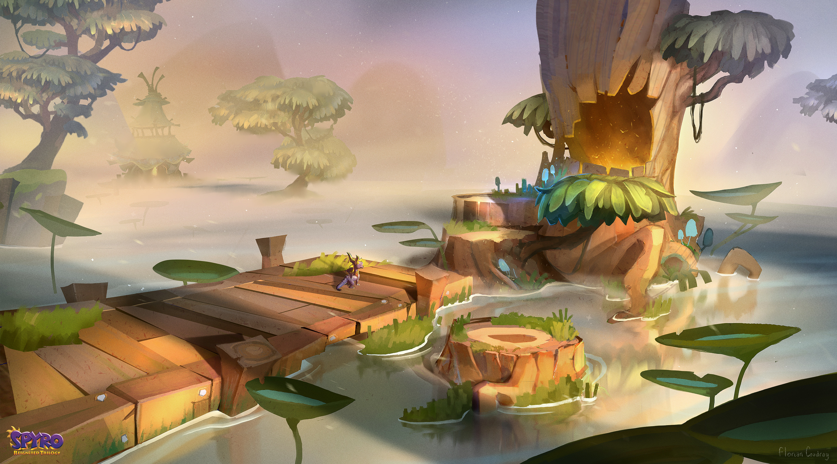Spyro Reignited Trilogy Misty Bog art
