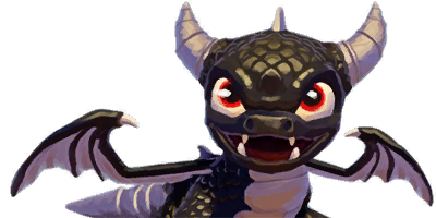 Skylanders: Swap Force art portrait of Series 1 Dark Spyro