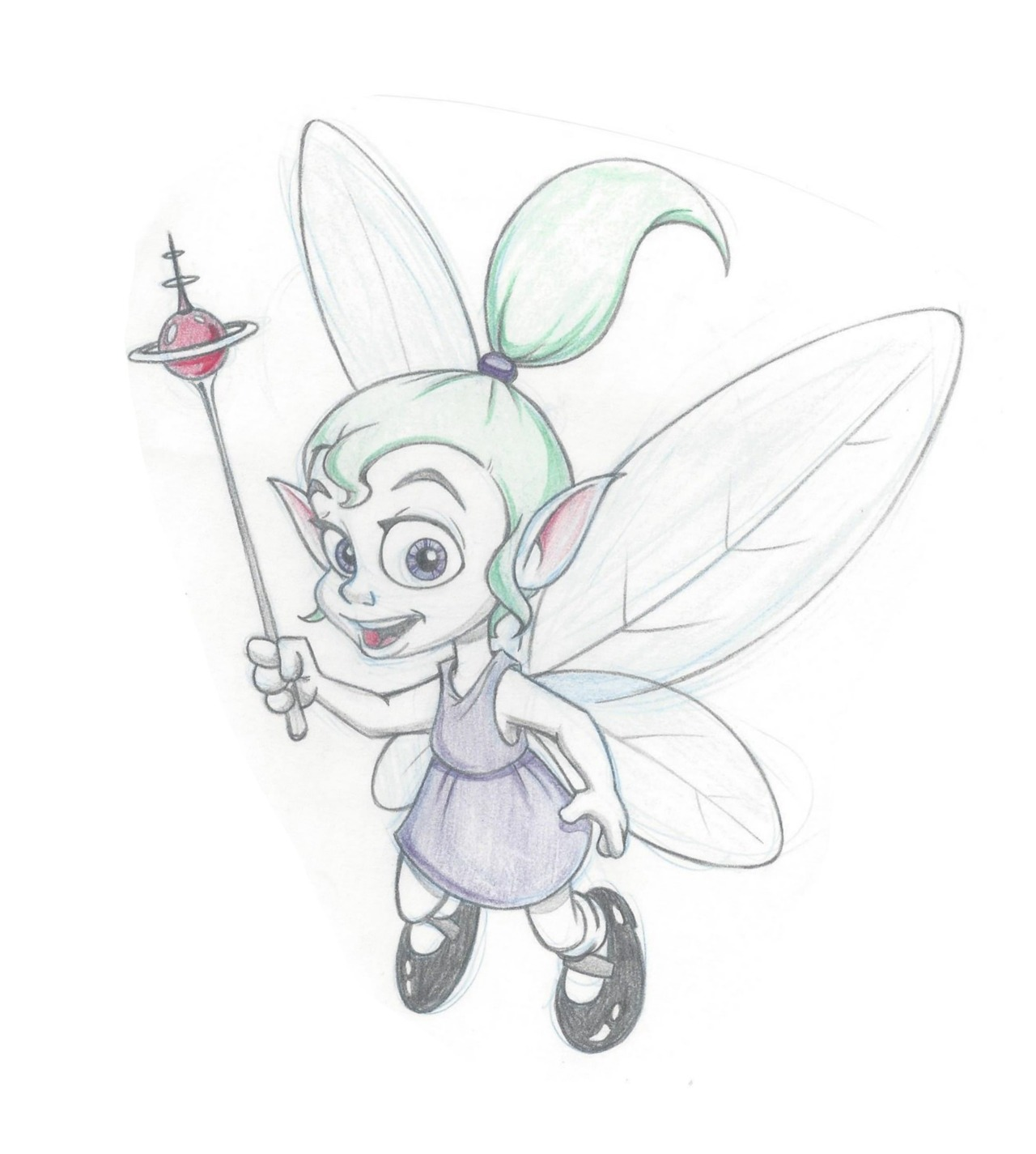 Oliver Wade's concept art of Zoe