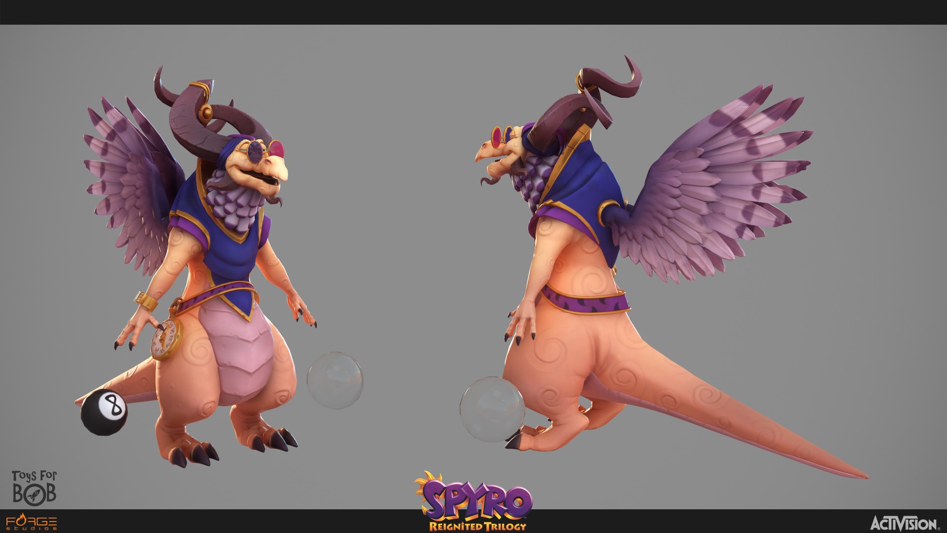Character model of Altair for the Spyro Reignited Trilogy