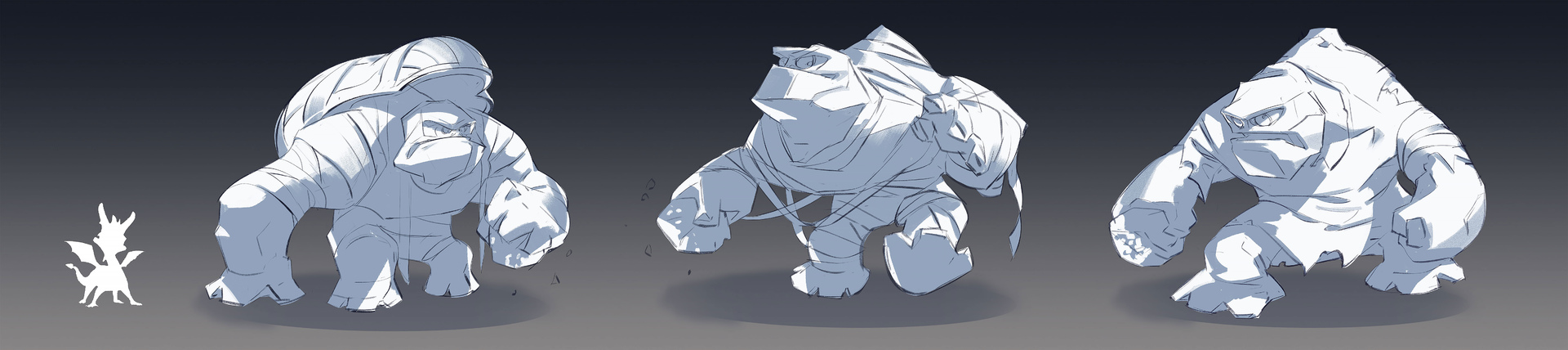 Spyro Reignited Trilogy Mummy Earthshapers concept art by Mat Mossman