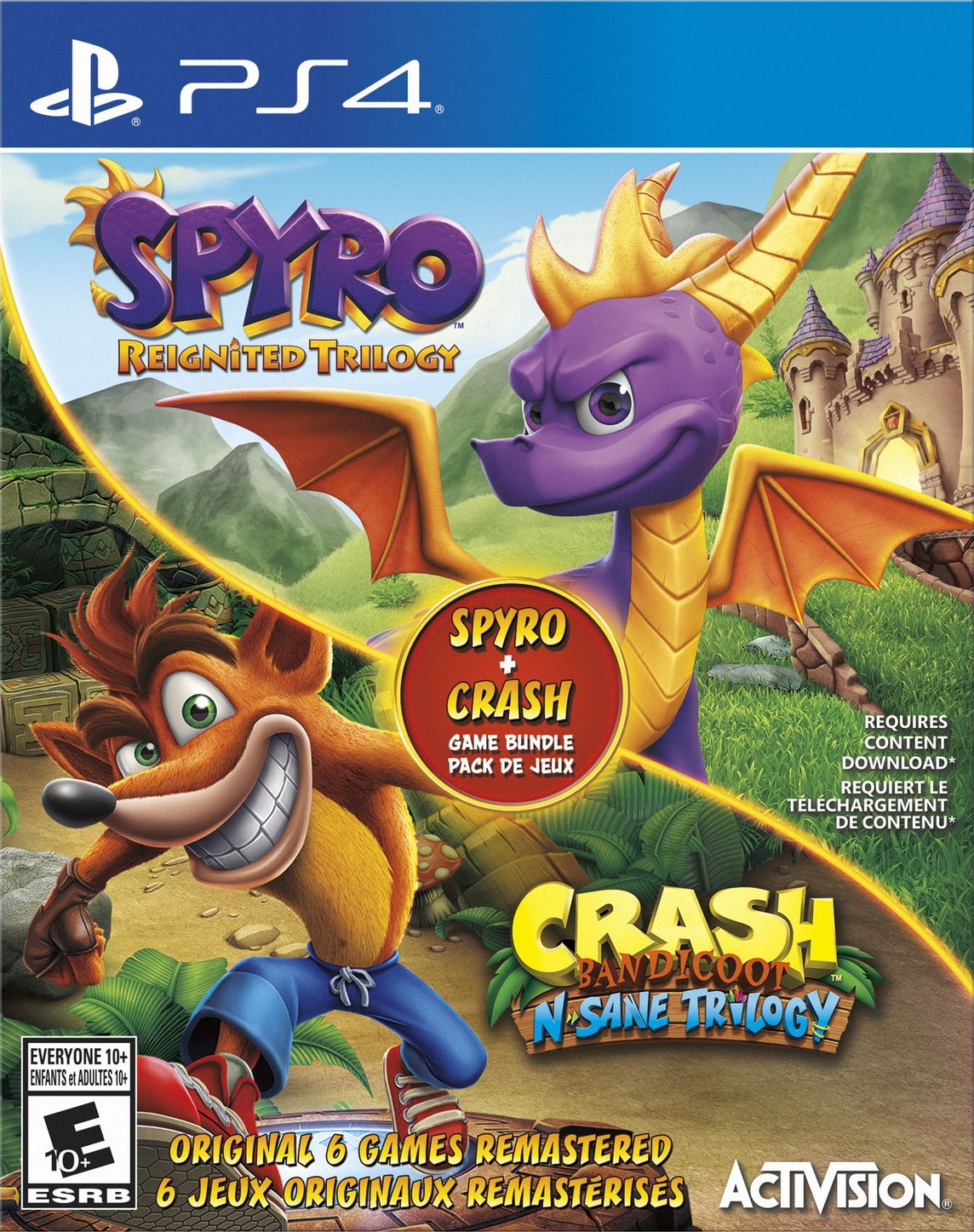 Spyro + Crash Remastered Game Bundle (2018)
