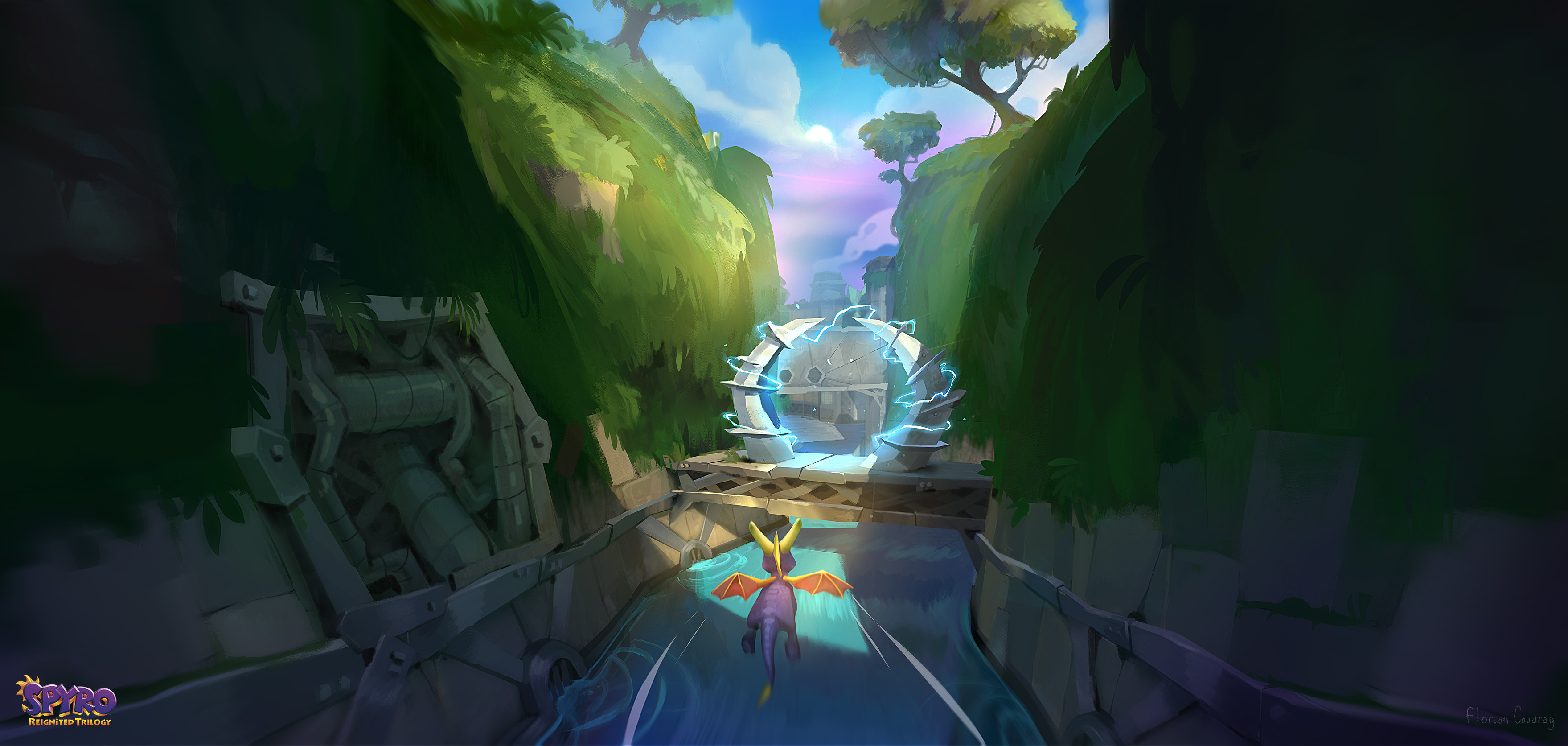 Spyro Reignited Trilogy Wild Flight concept art by Florian Coudray