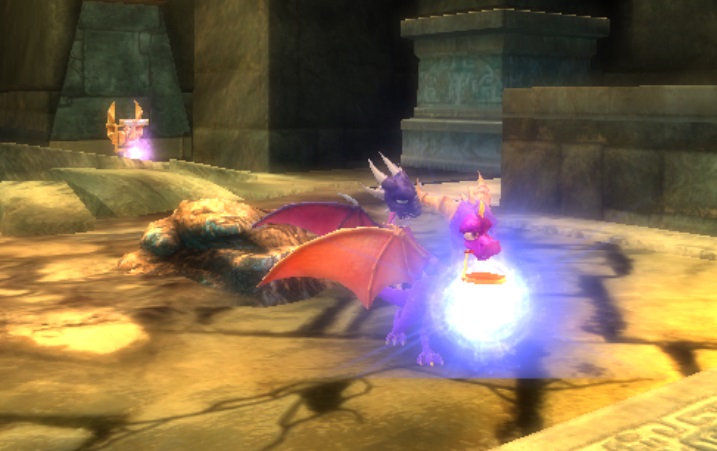 Spyro carrying an Adamantine Orb