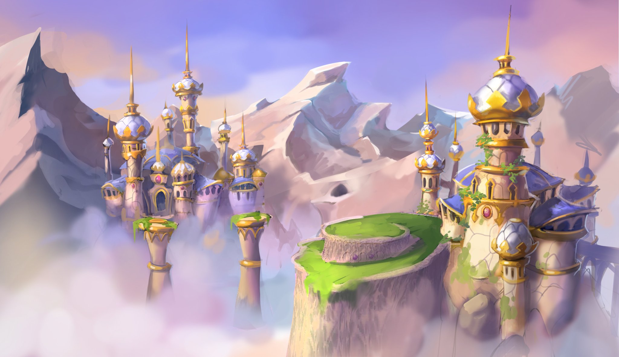 Concept art of High Caves for the Spyro Reignited Trilogy
