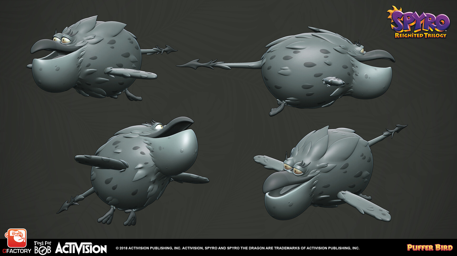 Spyro Reignited Trilogy Puffer Bird model by GFactory