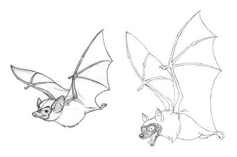 Concept art of Black Bats in Spyro: A Hero's Tail.