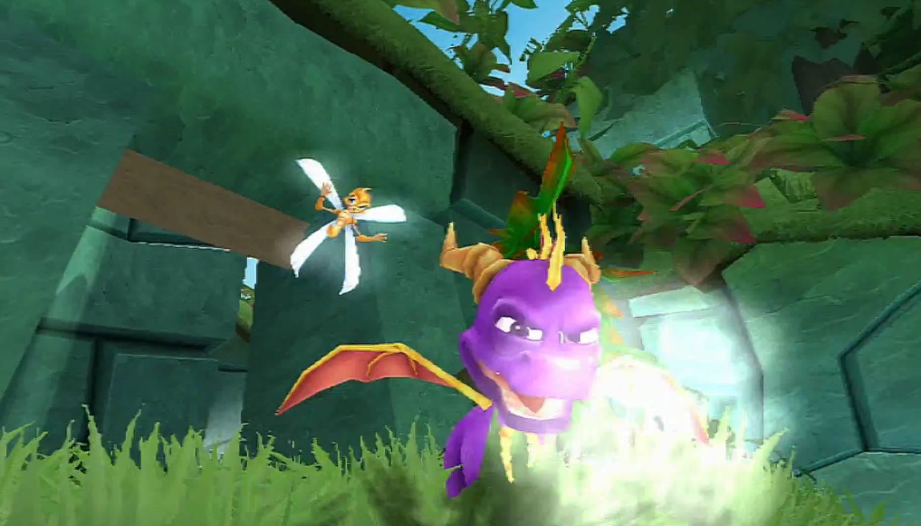 Spyro unlocking his Ice Breath in Tall Plains