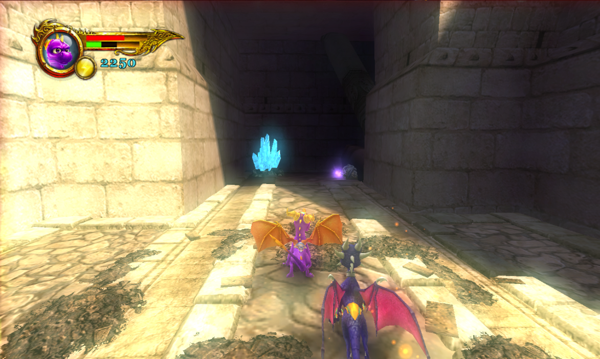 chest in safe area after battering ram scene, contains Spyro's silver helmet