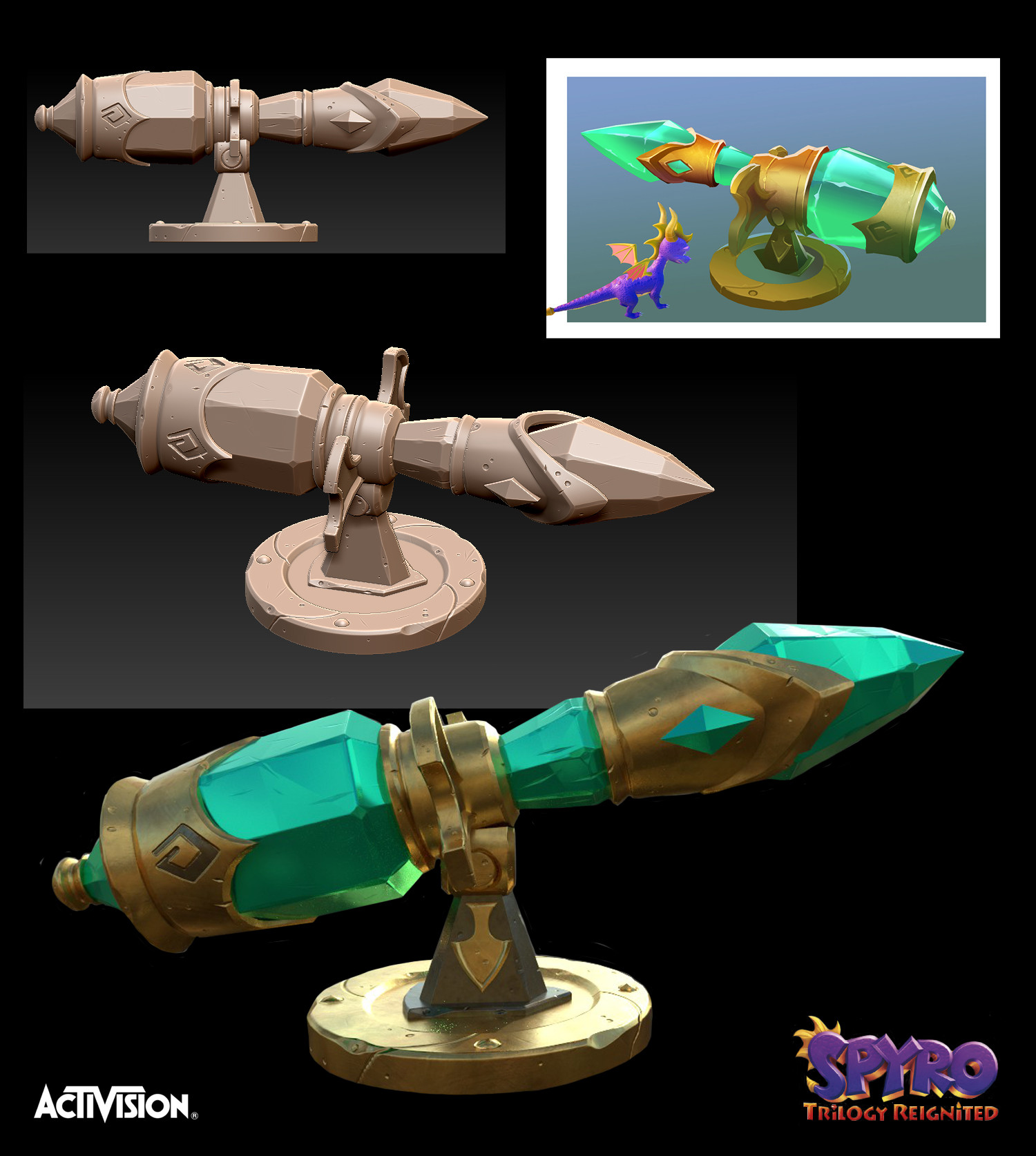 Dream Weaver's ray cannon model by Jamie Burton