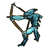 Unused Ice Orc Archer sprite for the DS version of Dawn of the Dragon