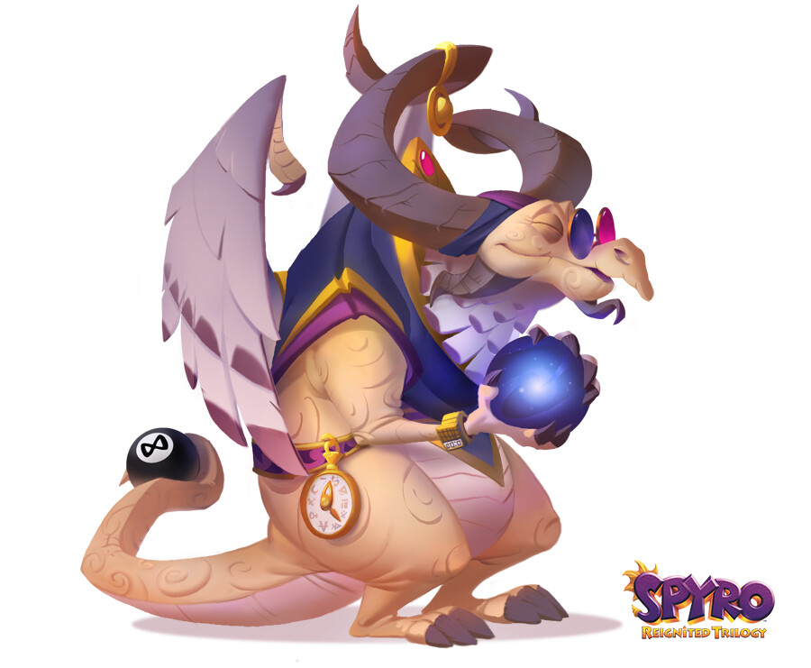 Concept art of Altair for the Spyro Reignited Trilogy by Devon Cady-Lee