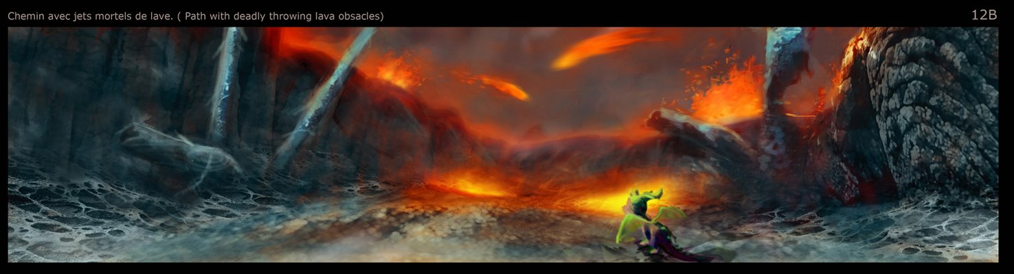 The Burned Lands Spyro concept by Yan Le Pon