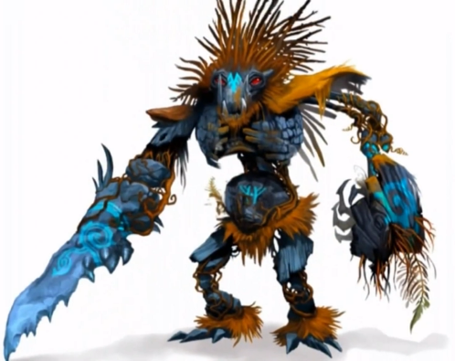 Concept art of a Hero Grublin
