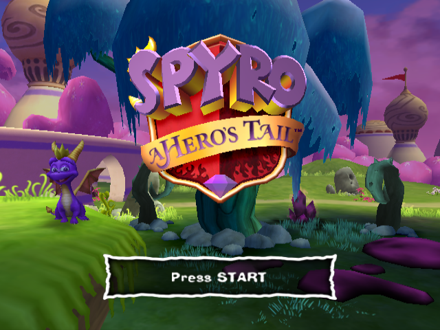 Title screen (GameCube version)
