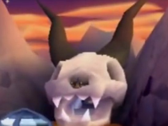 Skull Dragon Mouth in Skelos Badlands