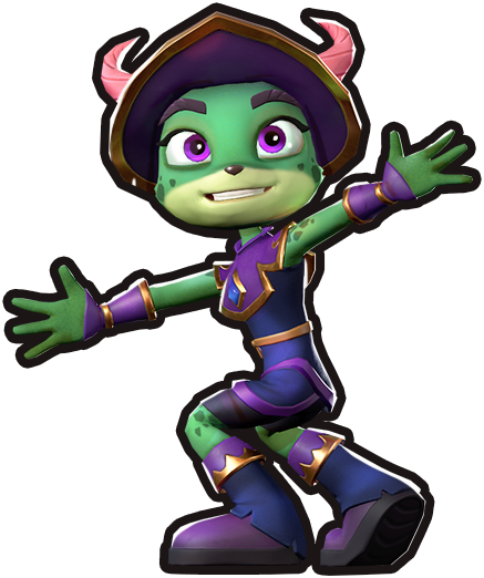 Coco Bandicoot's Cyrus costume in Crash: On The Run!