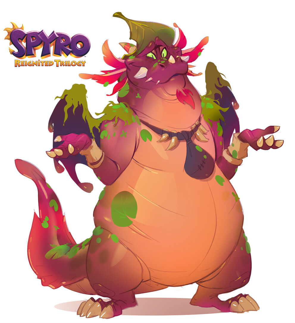 Concept art of Cleetus for the Spyro Reignited Trilogy by Devon Cady-Lee
