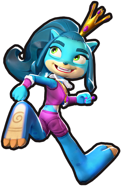 Coco Bandicoot's Sorceress costume in Crash: On The Run!