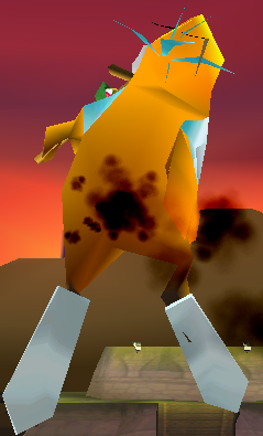 Shemp fleeing with a burnt backside