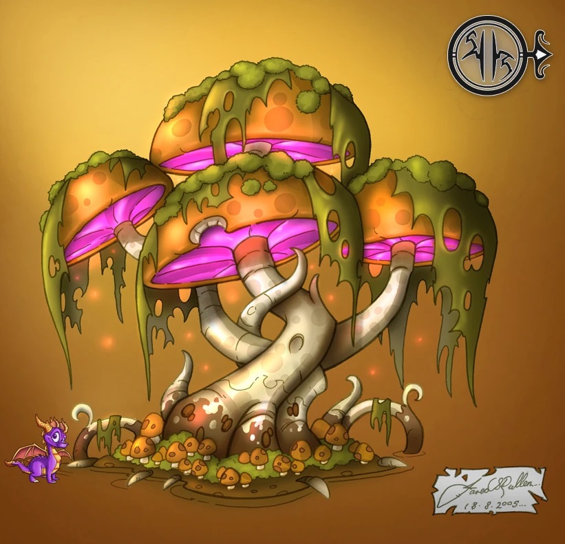 A swamp mushroom tree by Jared Pullen