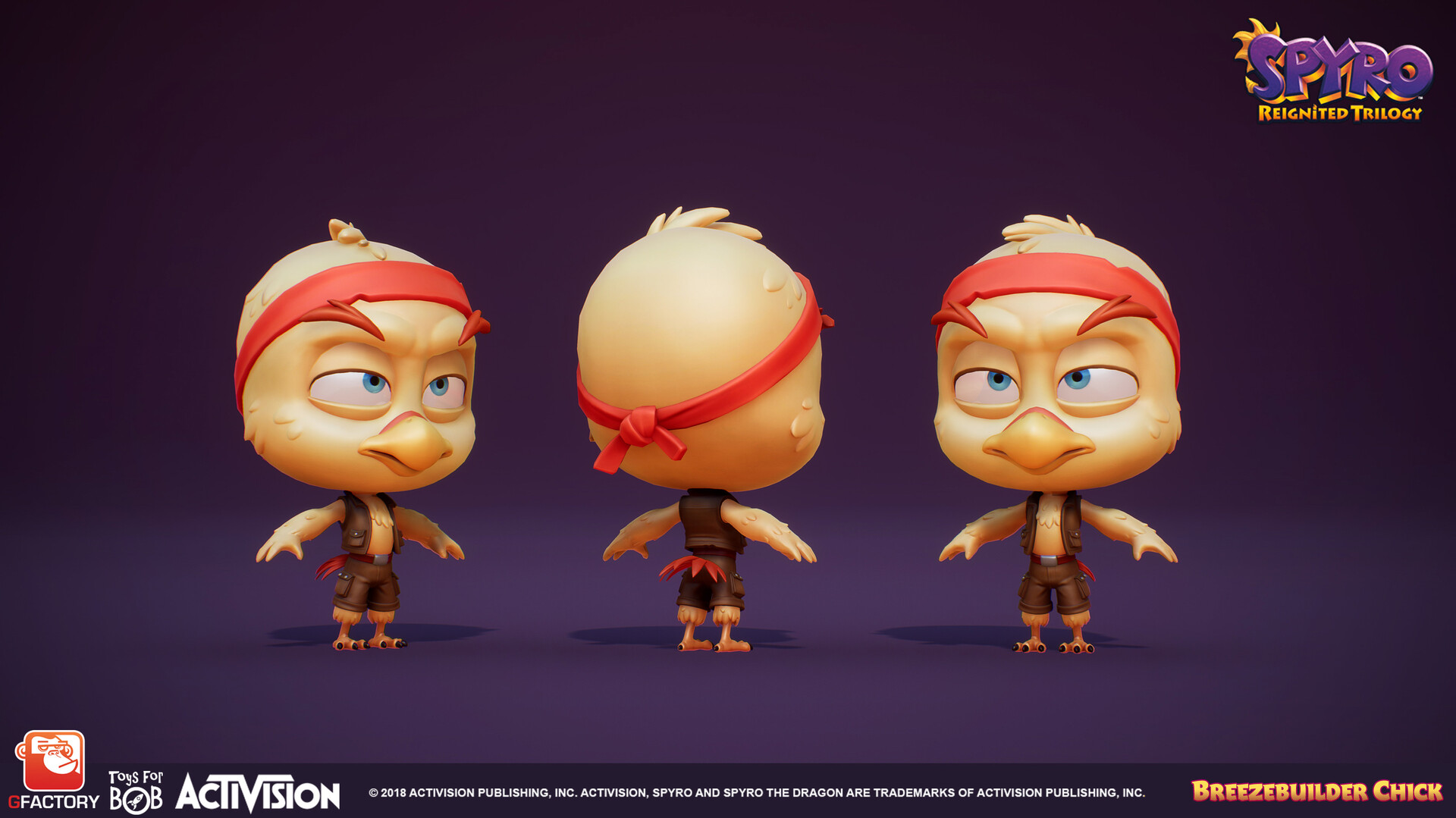3D turnaround of a Breezebuilder Chick