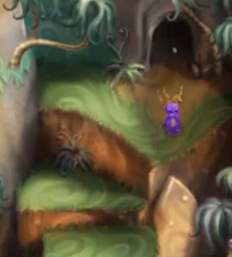Dragon Shores cave on the north right side of the main area
