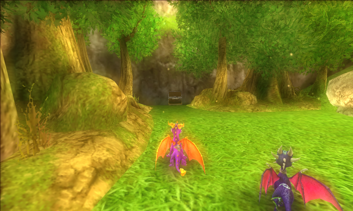 chest above Meadow's cave, contains Cynder's silver bracers
