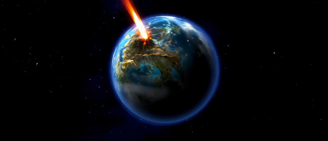 The great Volcano erupting after the Destroyer completed its journey, pushing the clouds around the world's atmosphere