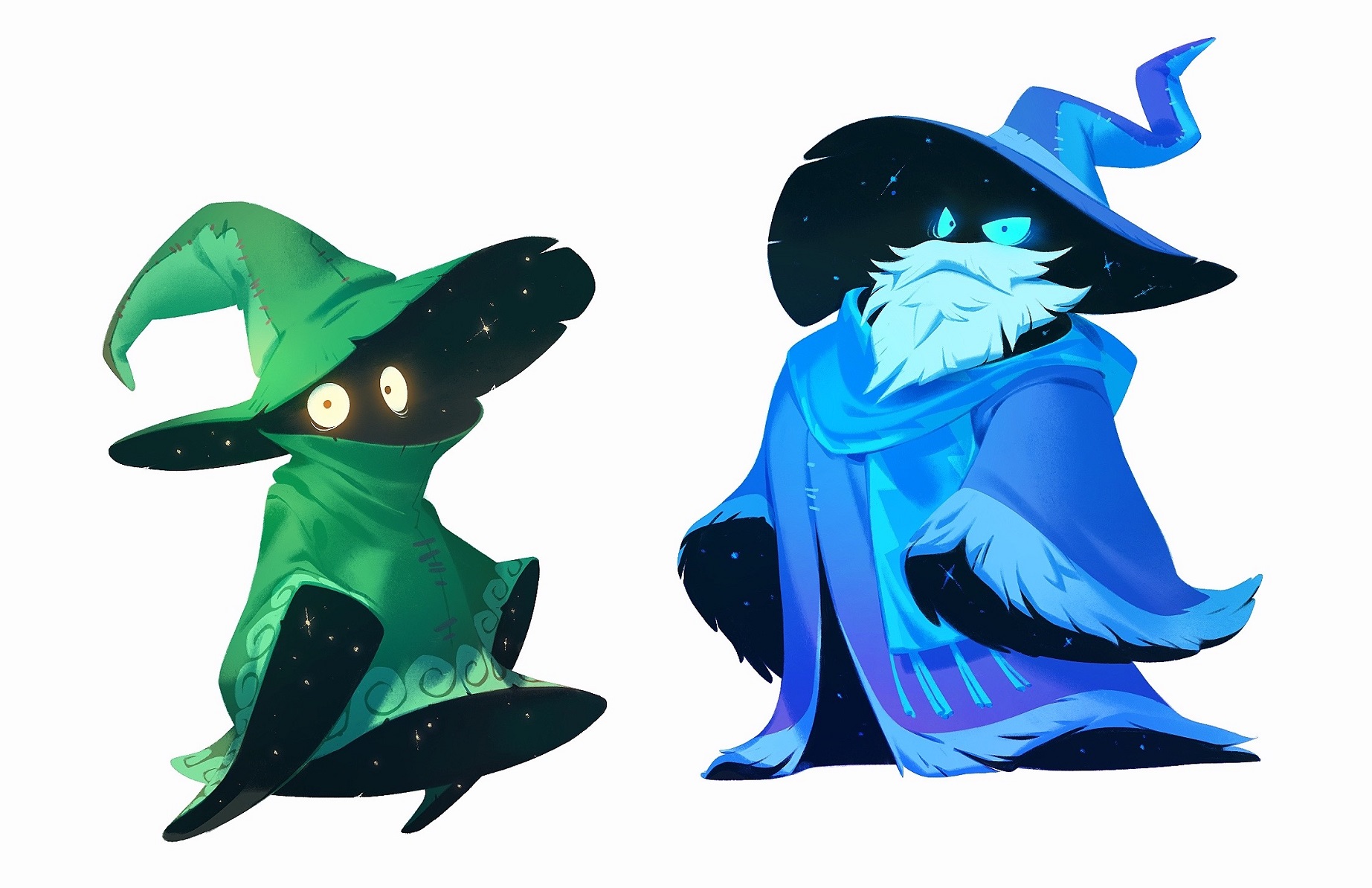Spyro Reignited Trilogy concept of a Green Wizard and an Elder Wizard