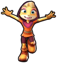 Coco Bandicoot's Bianca costume in Crash: On The Run!