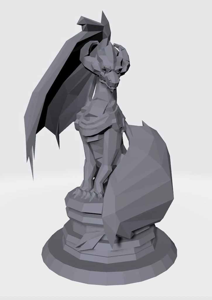 Ingame model of Malefor's Dark Master statue found at the Well of Souls